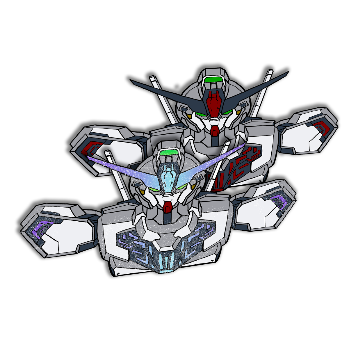 Calibarn Stickers Gundam Calibarn Die-Cut
