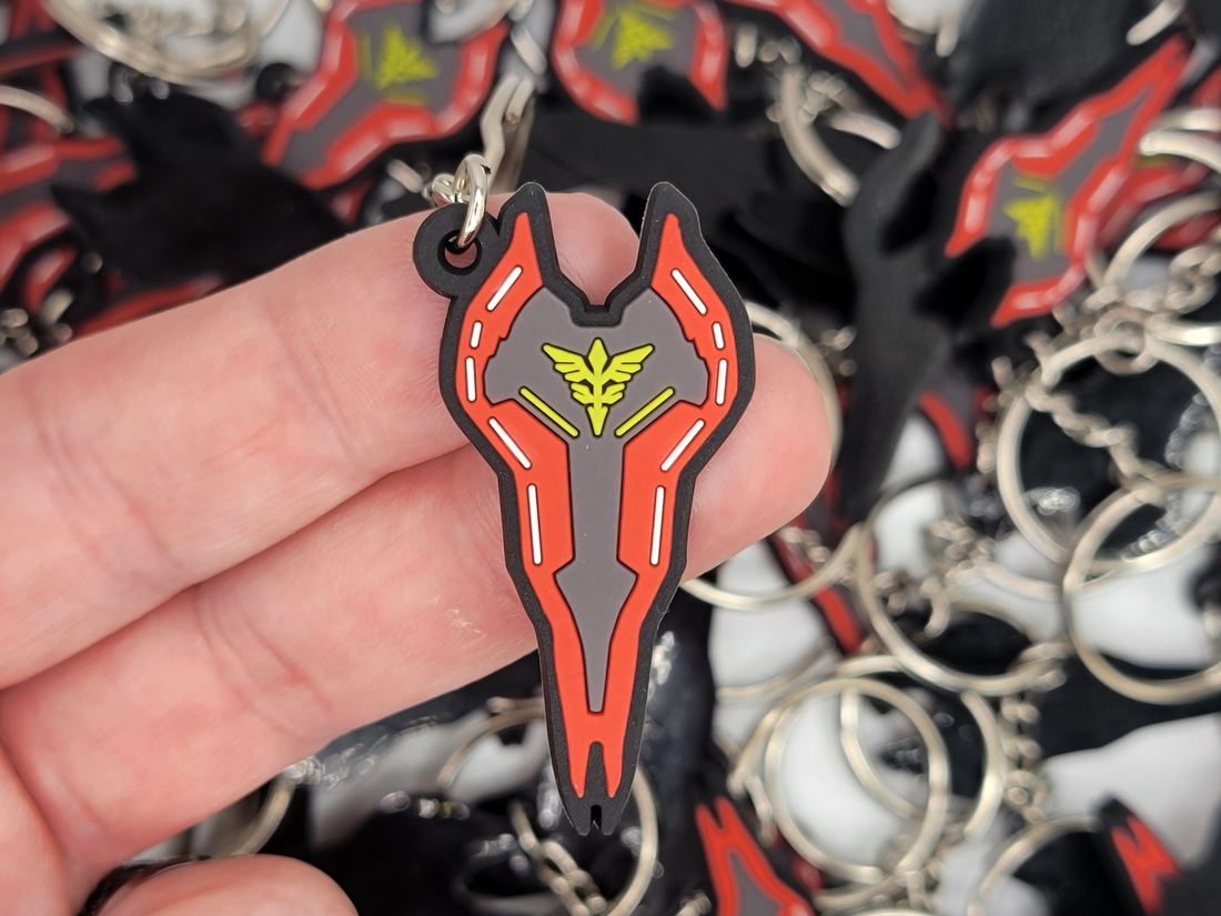 Sazabi Shield Keychain