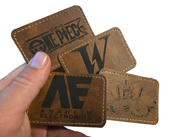 Laser Engraved Leather Patches