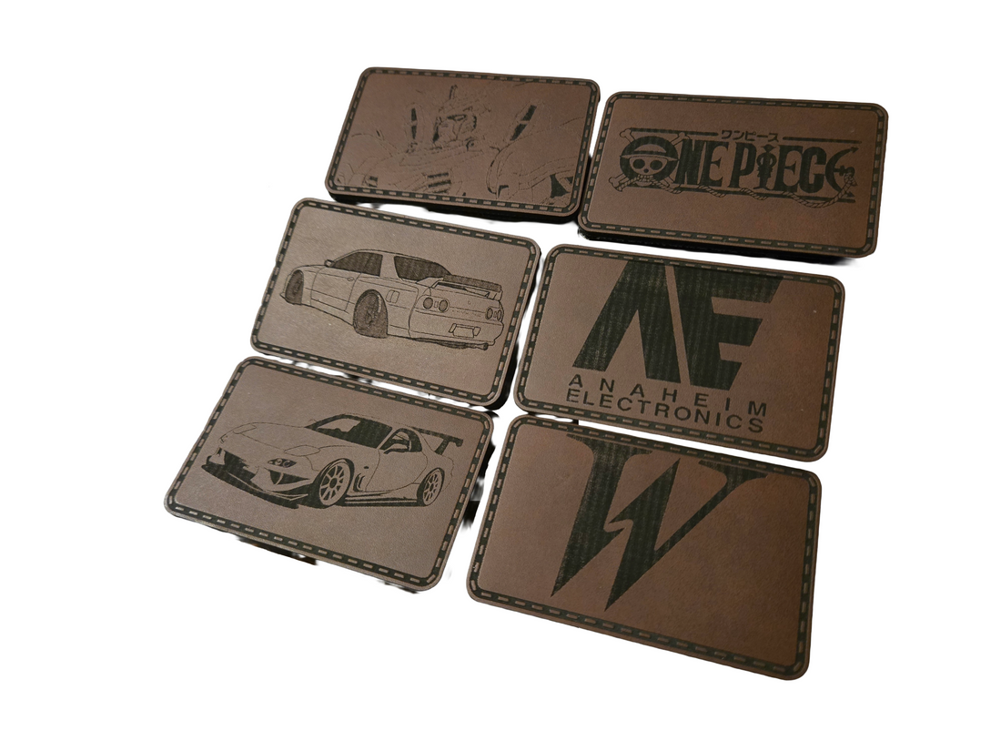 Laser Engraved Leather Patches